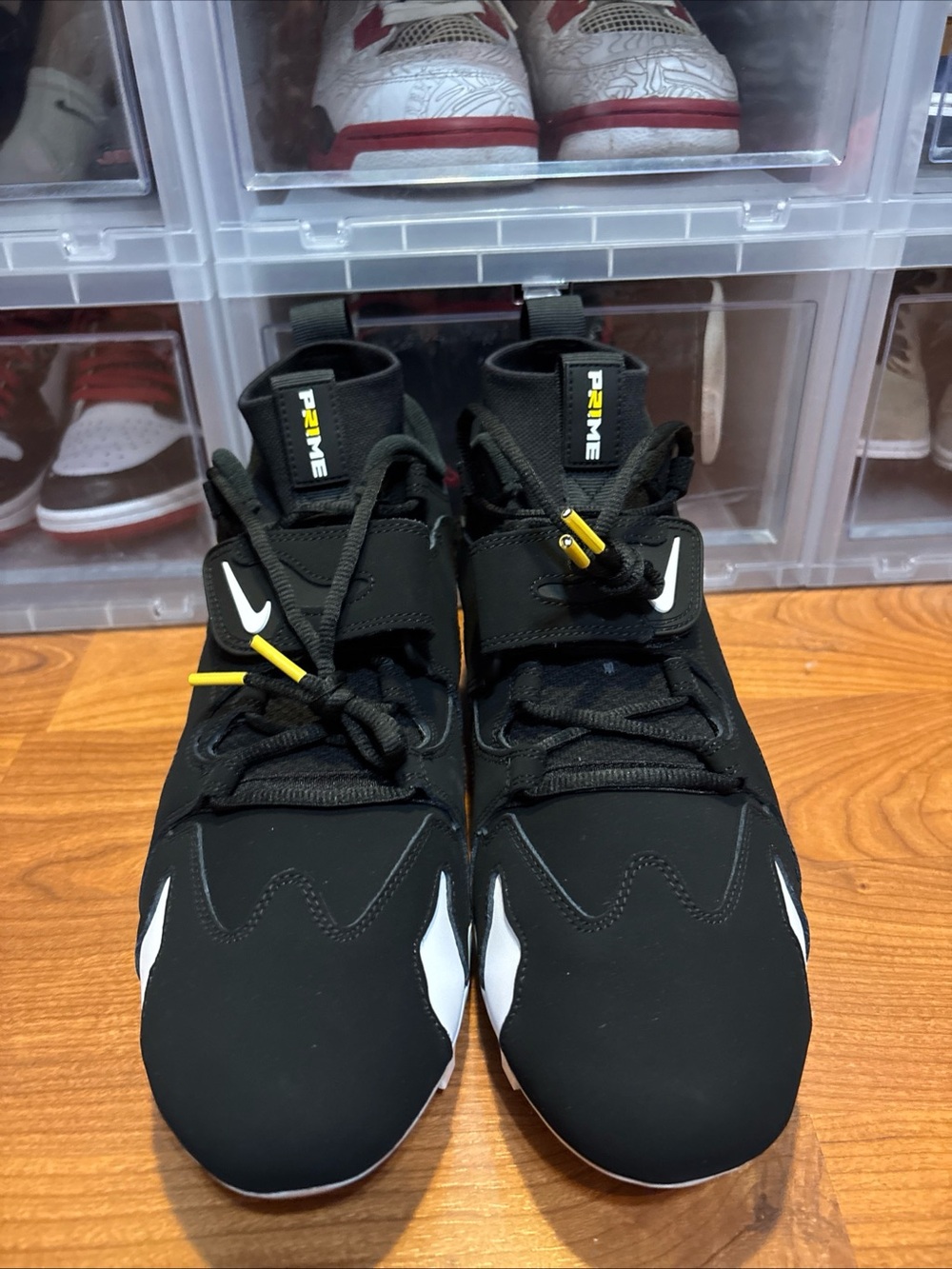Nike Alpha DT Max ‘96 Cleat PE Black/Maize IM9642-001 Football Cleats Sz 12.5M N - Picture 2 of 7